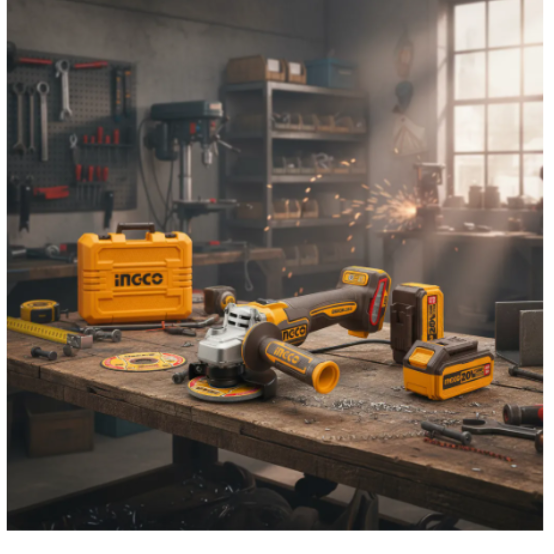 Amoladora Angular Inalámbrica Ingco 20V Brushless – Industrial - Image 5