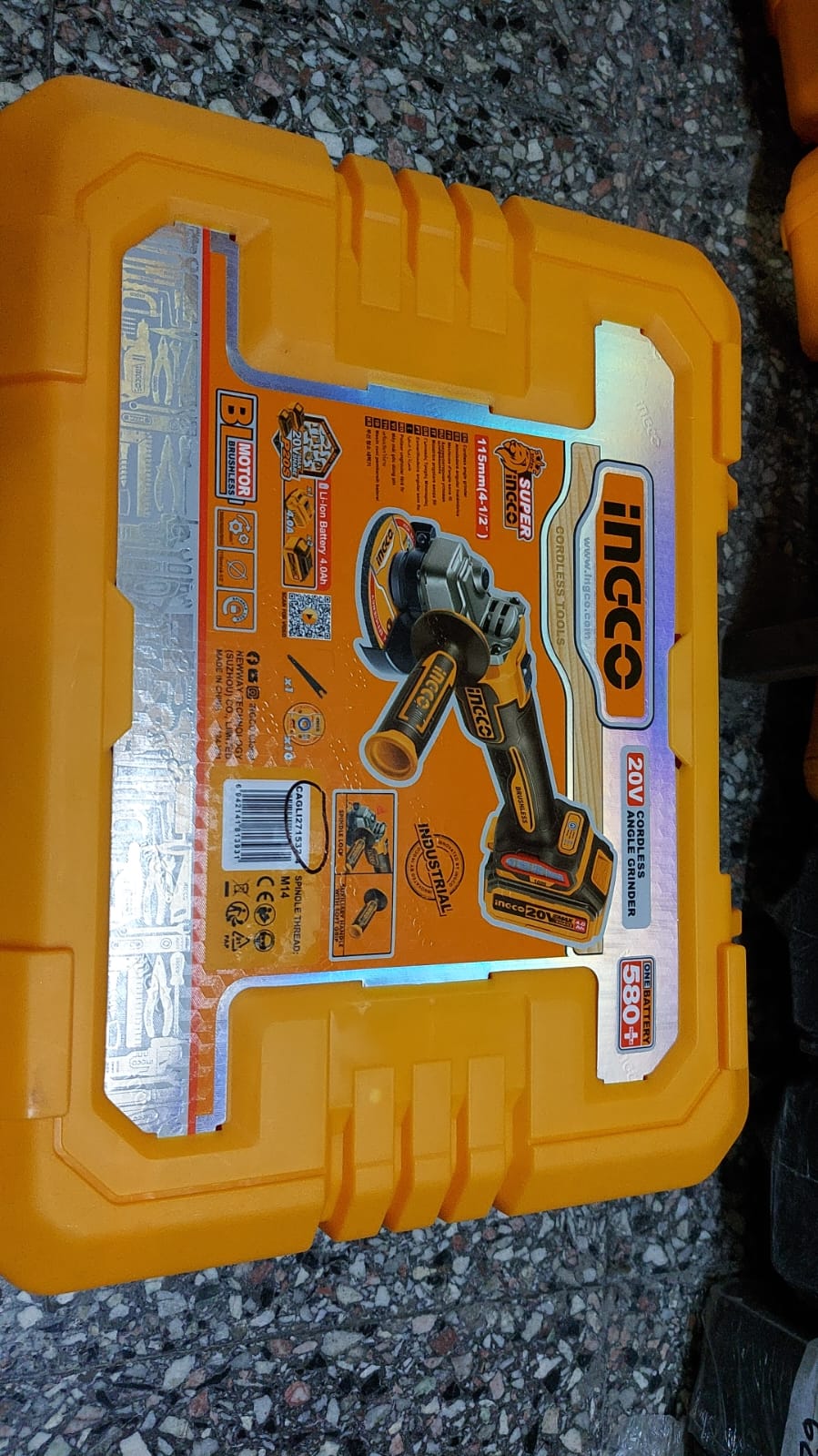 Amoladora Angular Inalámbrica Ingco 20V Brushless – Industrial - Image 6