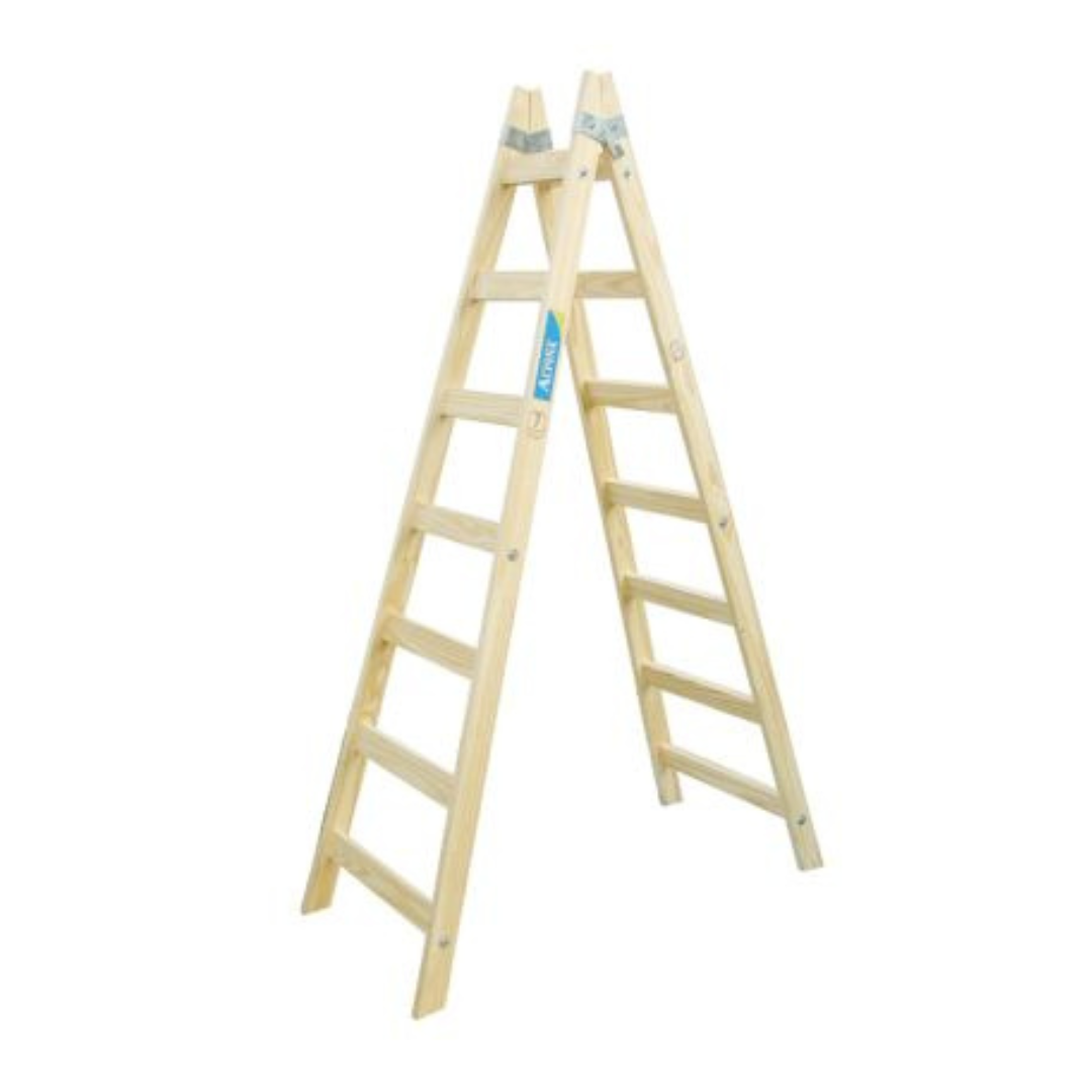 Escalera de Madera 7 Escalones para Pintor – Marca Alpina