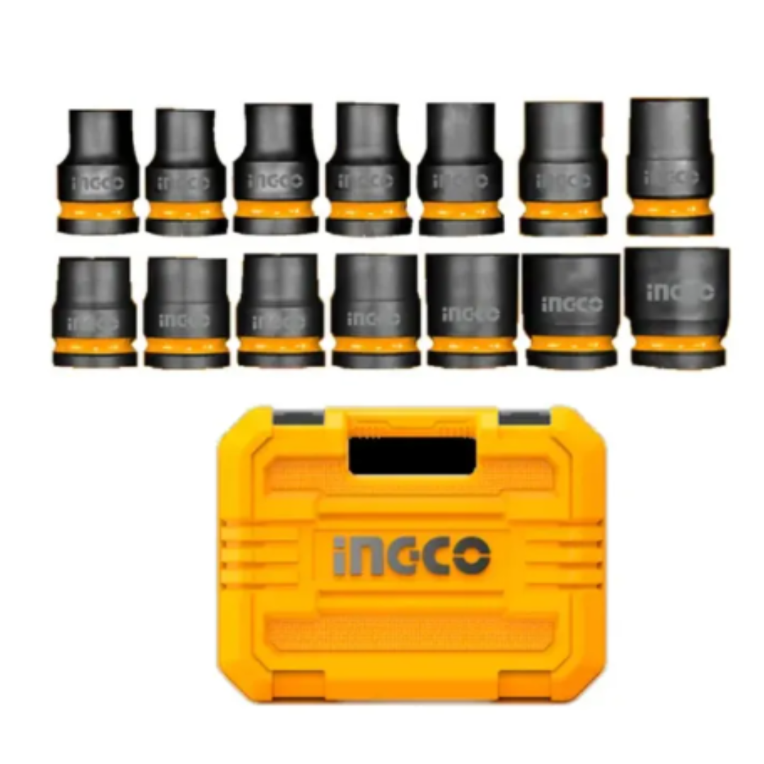 Juego de Tubos de Impacto Ingco 14 Piezas 1/2" CR-MO Industrial - Image 2